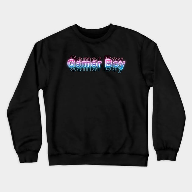 Gamer Boy Crewneck Sweatshirt by Sanzida Design